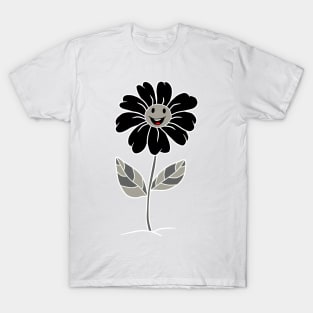 Black flower T-Shirt